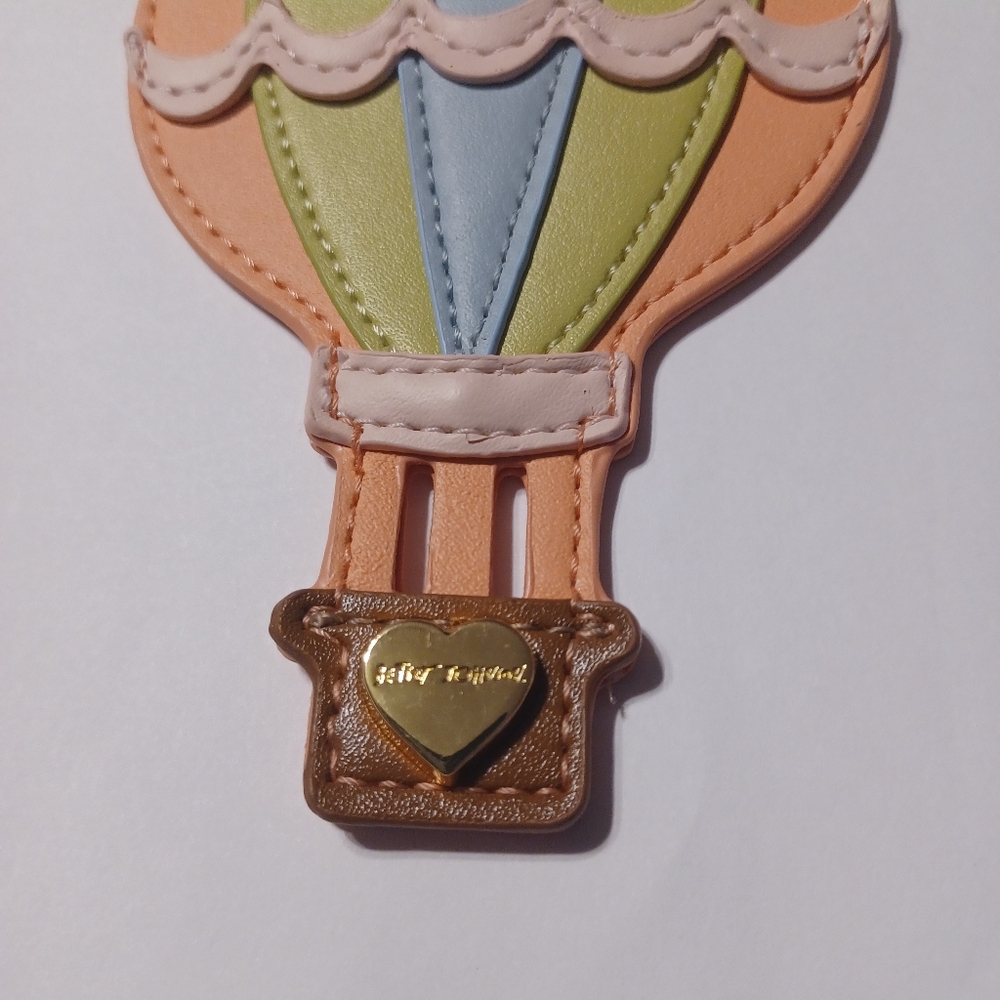 NWOT Betsey Johnson Hot Air Balloon Keychain Bag Charm - Picture 4 of 5